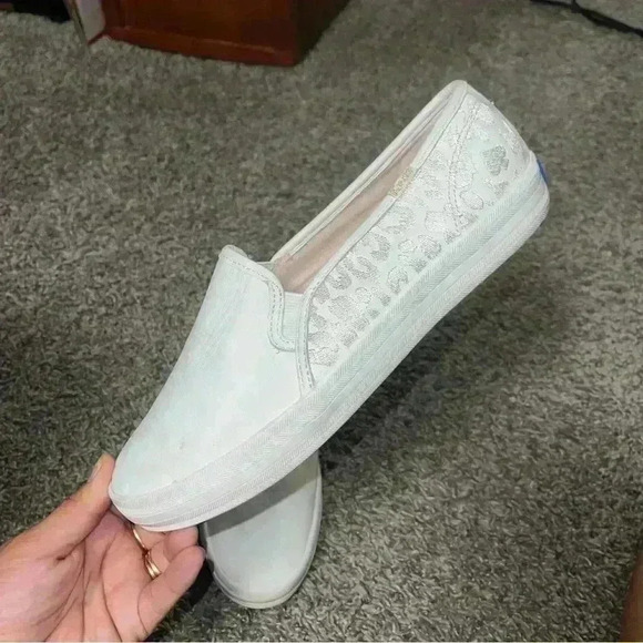 Keds x Kate Spade Women's Double Decker Embroidered Leopard Sneakers Sz 8.5 - Picture 3 of 8